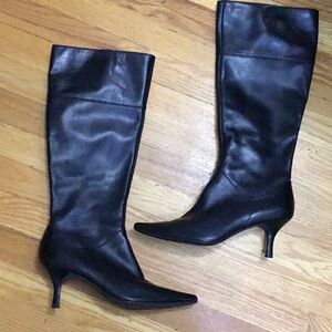 Circa by Joan & David Black Heeled Boots. Size 8.5.